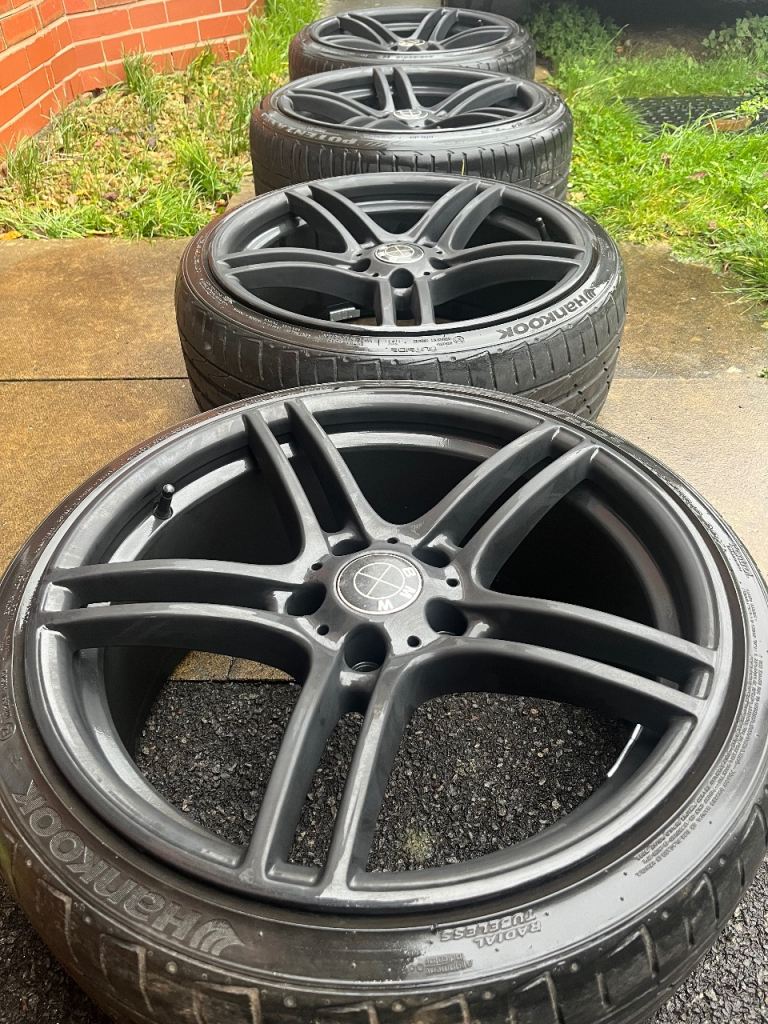19” Staggered BMW 313M Style Wheels w/ 5mm Tyres: 5x120
