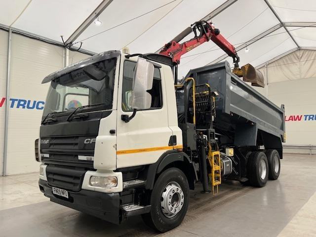 DAF CF75 310 6x4 Day Cab Steel Tipper Grab