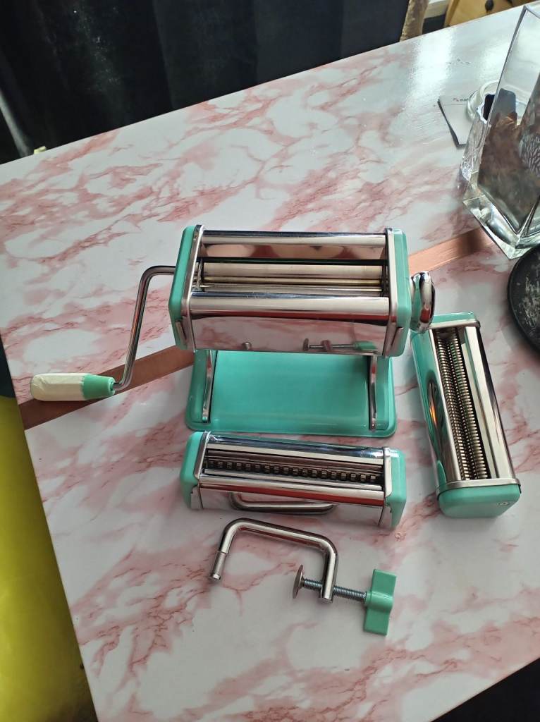 Polymer Clay Pasta Machine with 3 Attachments 