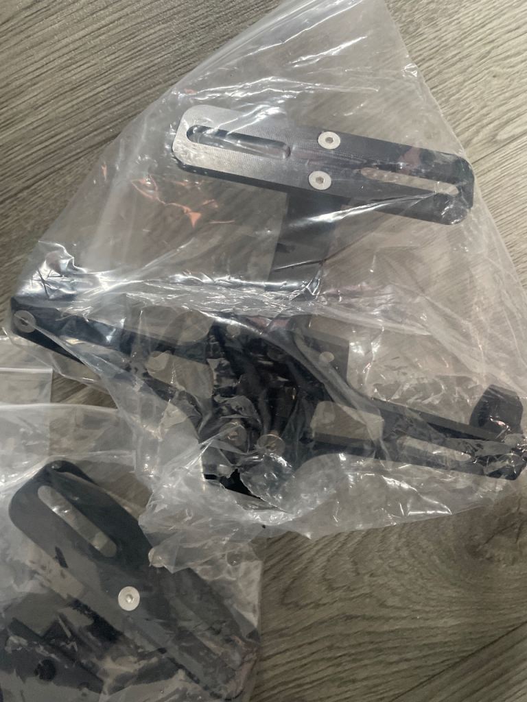 Motorcycle number plate holder 