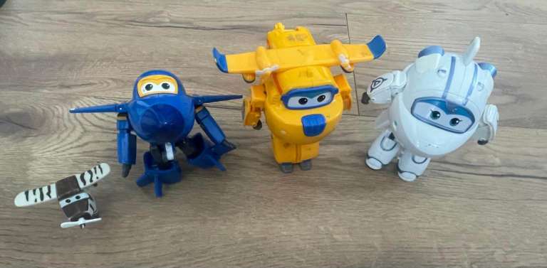 As New Super Wings 5-inch Transformer Robot Vehicles Toys Action Figures 