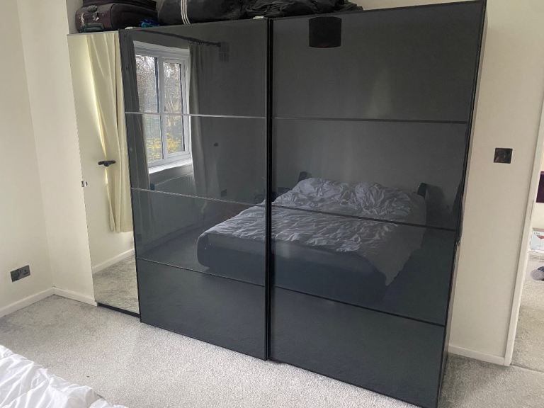 IKEA pax wardrobe with full length mirror wardrobe 