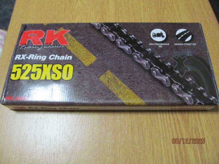 Motorcycle drive chain, RK 525XSO-118L RX-Ring, up to 900cc