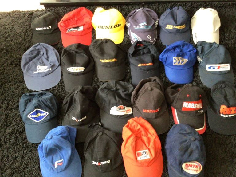 20 + motor racing tyres base ball caps all new  £8 each or 3 for £20