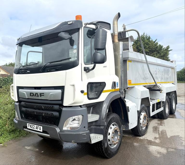 2022 DAF CF85.460 8X4 AGGREGATE TIPPER MUCKAWAY EASYSHEET A/C 32 TON EURO-6