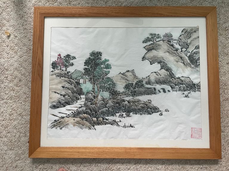 Elegant Hand-Painted Chinese Landscape