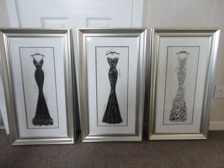 3 x courte noir designer pictures by Emily Adams