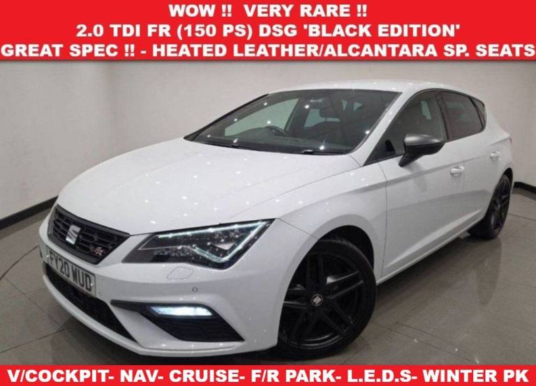 2020 20 SEAT LEON 2.0 TDI FR BLACK EDITION HATCHBACK 5DR DSG EURO 6 (S/S) 150 PS