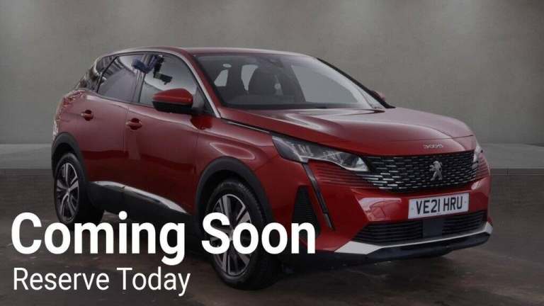2021 Peugeot 3008 1.6 13.2kWh Allure SUV 5dr Petrol Plug-in Hybrid e-EAT Euro 6 (s/s) (225 ps Aut...