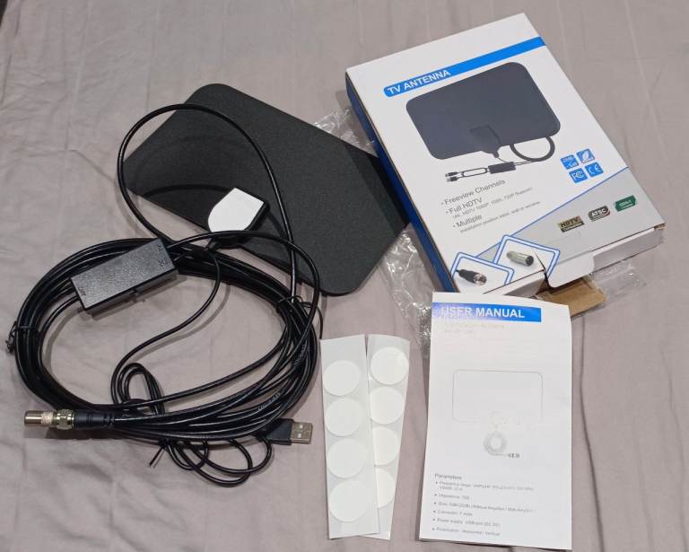 Universal Indoor HD Digital TV Antenna - 4K/1080P Freeview Compatible