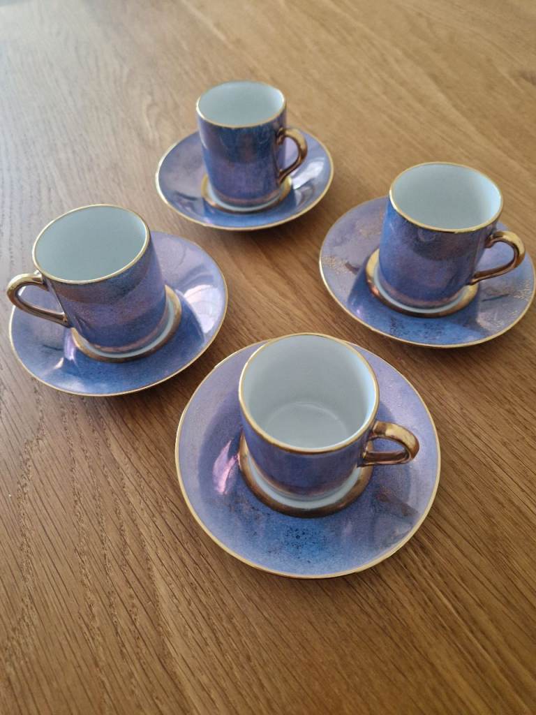 Espresso cups and saucers