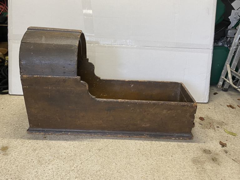 Antique wooden crib