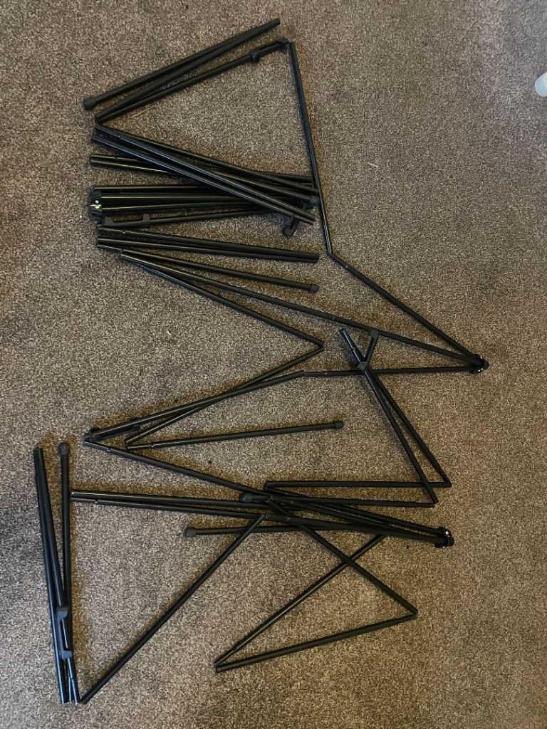 Awning/Gazebo tent poles - 3 sets 