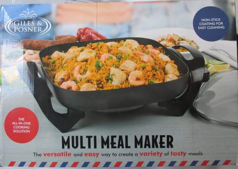 Giles & Posner - Multi Meal Maker - Non Stick Coating & Glass Lid 30cm - NEW - Never Used