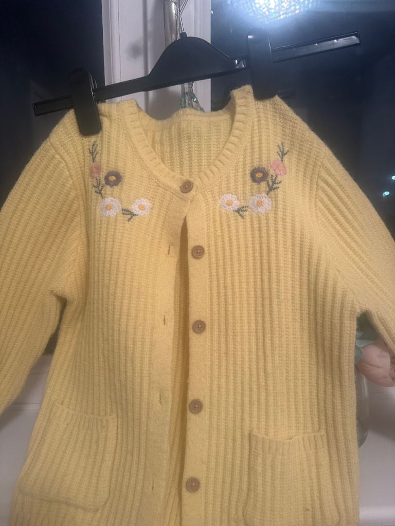 image for Kids yellow cardigan 