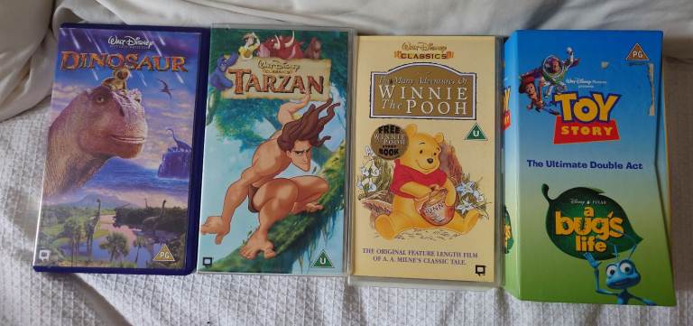 Disney VHS Tapes x 5 bundle Toy Story Winnie the Pooh Tarzan