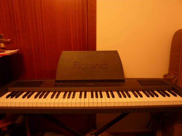 Roland EP760 Digital Electric Piano with stand, power supply and pedal VGC+++