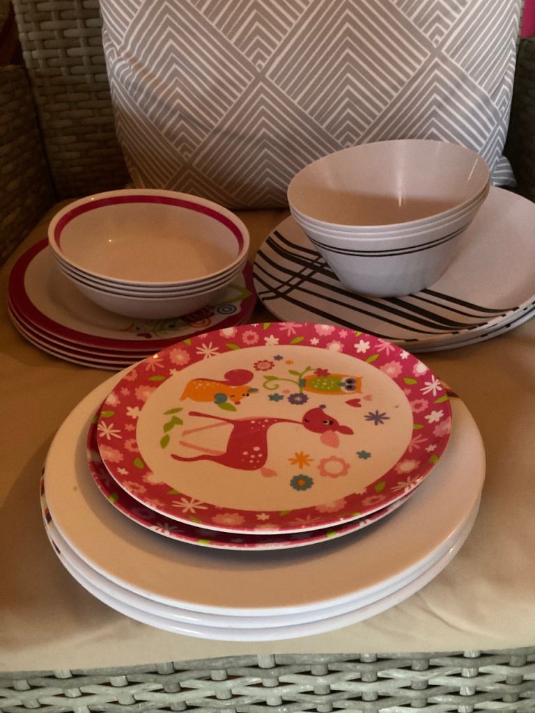 Plastic dishes