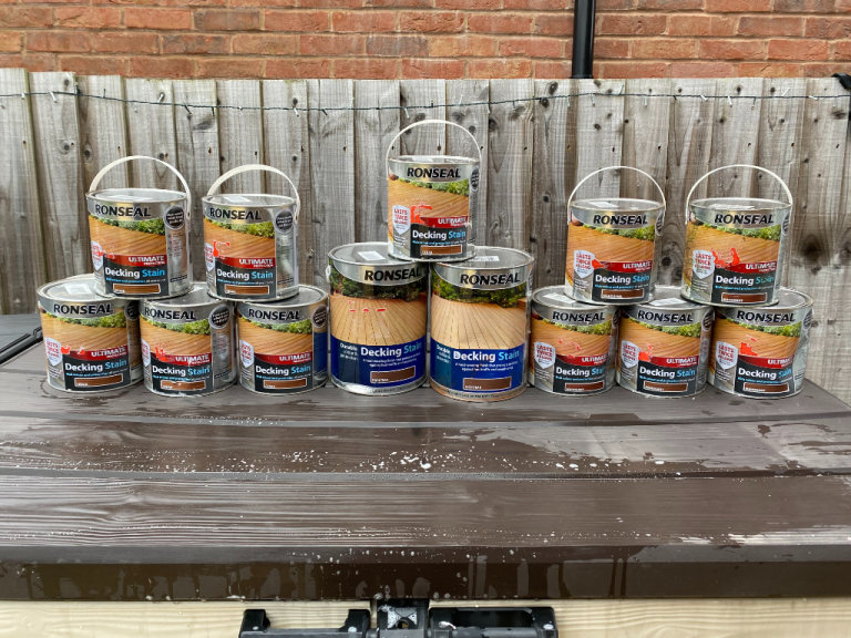 Brand new Ronseal Decking stain selling less than half price