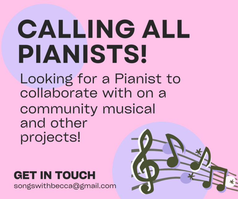 Pianist wanted for community theatre 