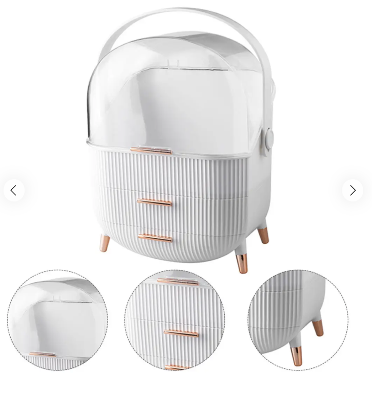 SHEONLY Cosmetic Organiser Skincare Display Box With 2 Layers Of Storage Boxes New Boxed