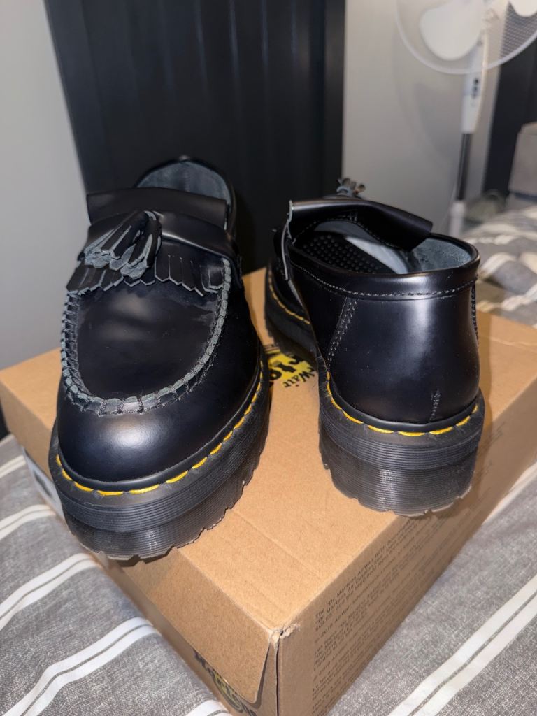 Dr. Martens Adrian Tassel Loafers - Black, New in Box
