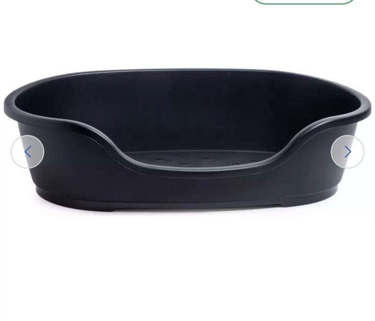 Black Plastic Pet Bed 48inches wide XL 