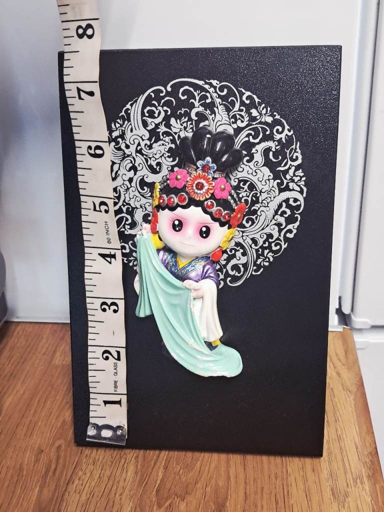 Chinese  Drama Character Xi Shi 3D Porcelain Figure Wall Art. 