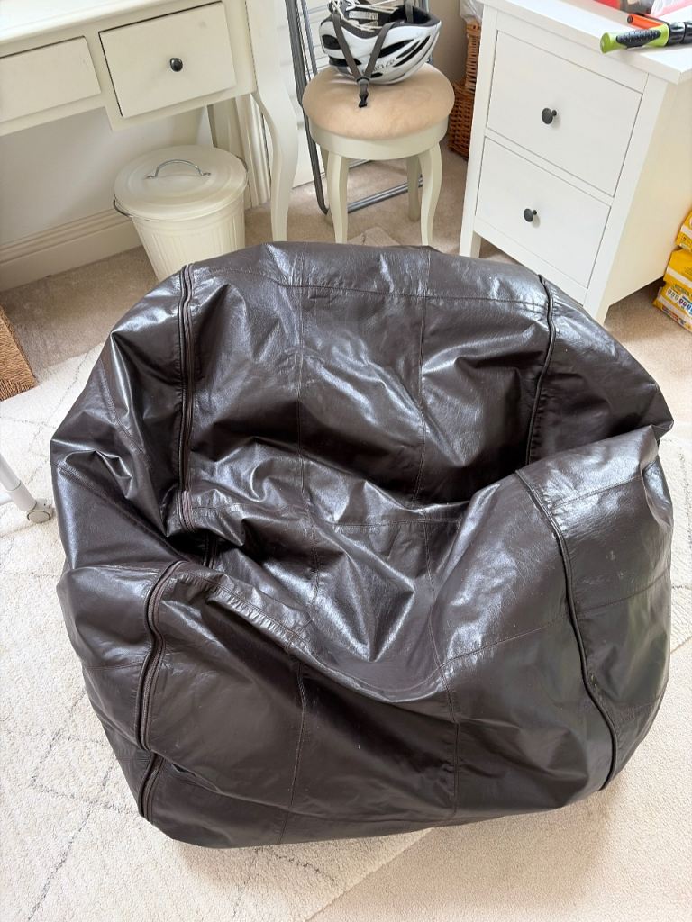 Mulberry Leather Bean Bag