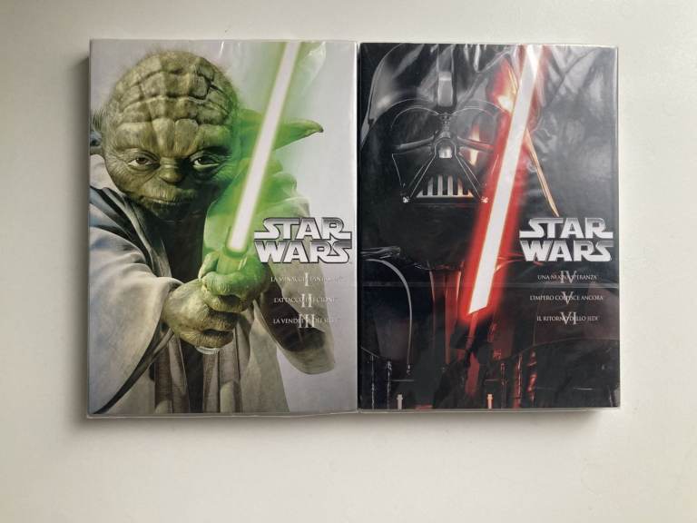 Star Wars Episodes 1 to 6 Italian DVD box sets, new and sealed