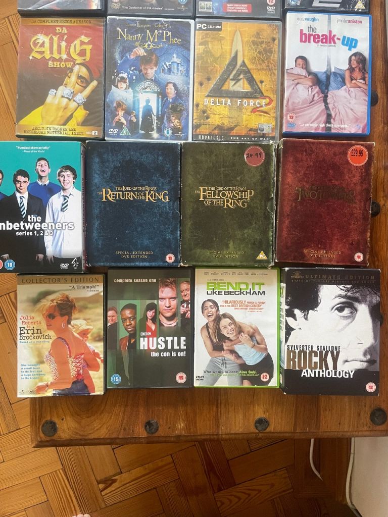 Free : Collection of 52 DVDs & Blu-rays 