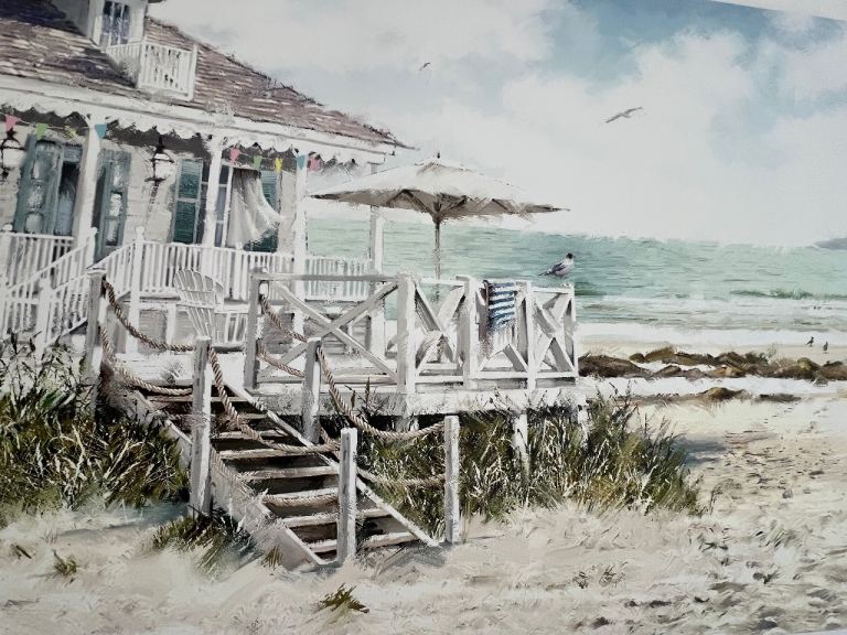 Beach print wall art 