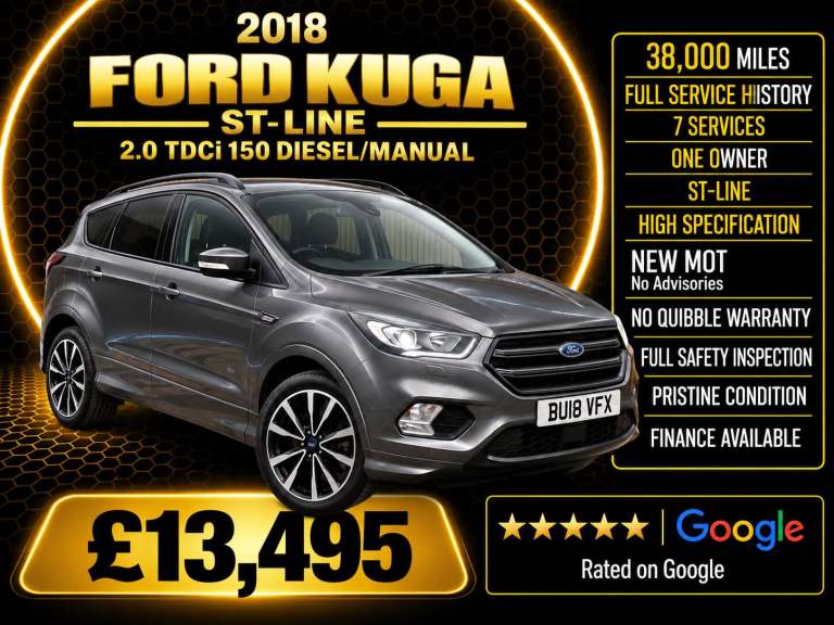 2018 Ford Kuga 2.0 TDCi ST-Line 5dr 2WD HATCHBACK Diesel Manual