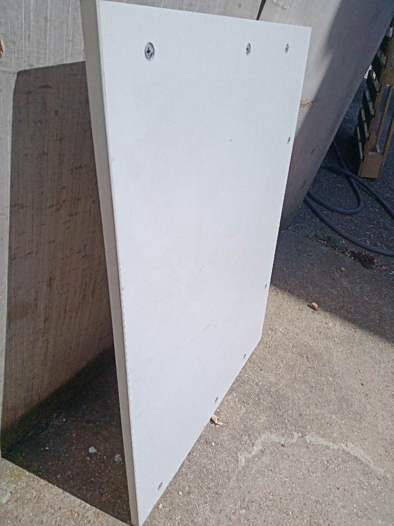 MDF shelf melamine panel 18mm board cut grey shed garden garage door 