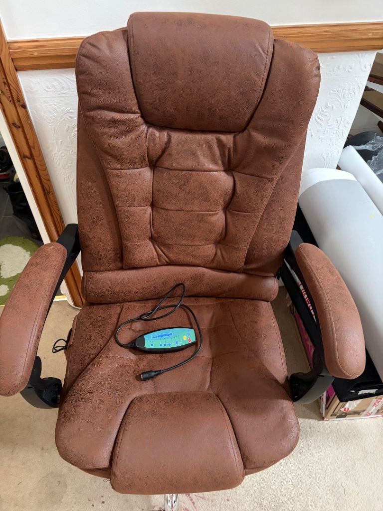 Barkett Upholstered Executive Chair with Massage Feature