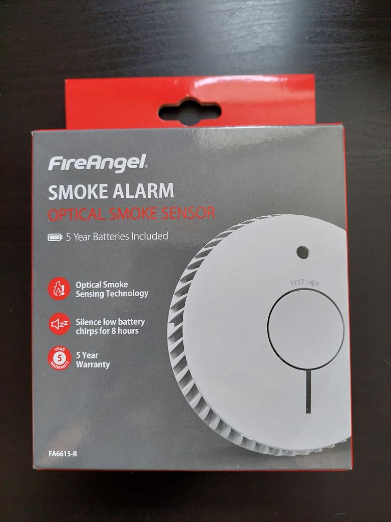 FireAngel Optical Smoke Alarm with 5 Year Battery – Brand New