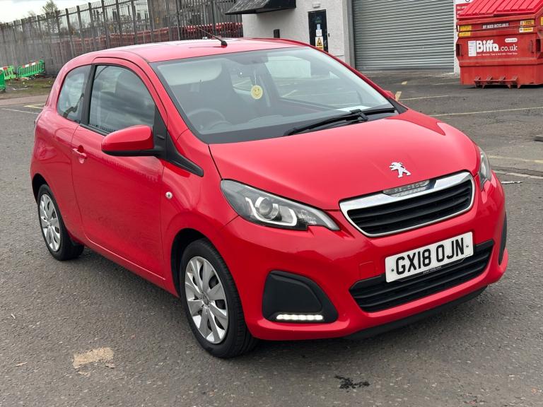 2018 Peugeot 108 1.0 72 Active 3dr HATCHBACK Petrol Manual