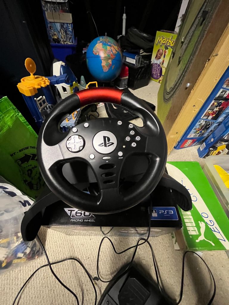 Thrustmaster T60 steering wheel and pedals