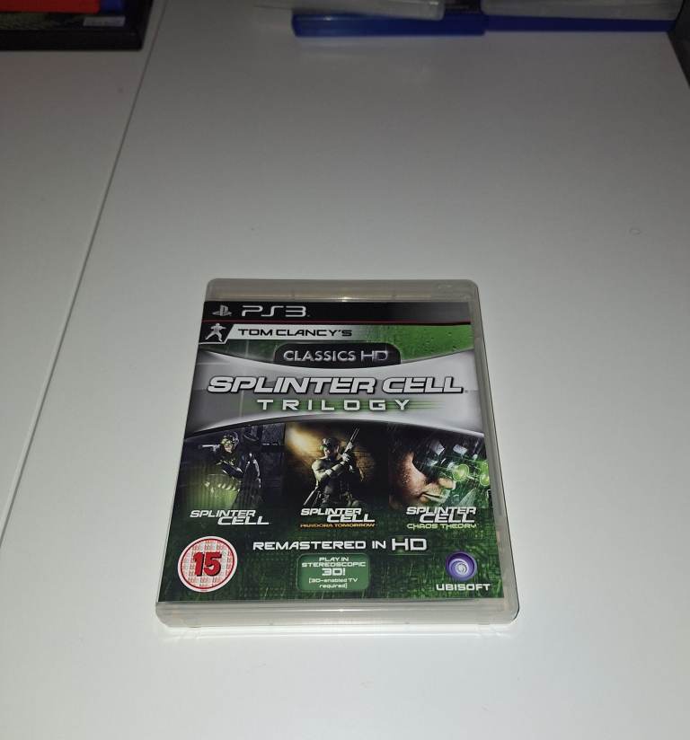 Tom Clancy's Splinter Cell Trilogy HD (Sony PlayStation 3, 2011) PS3 CIB