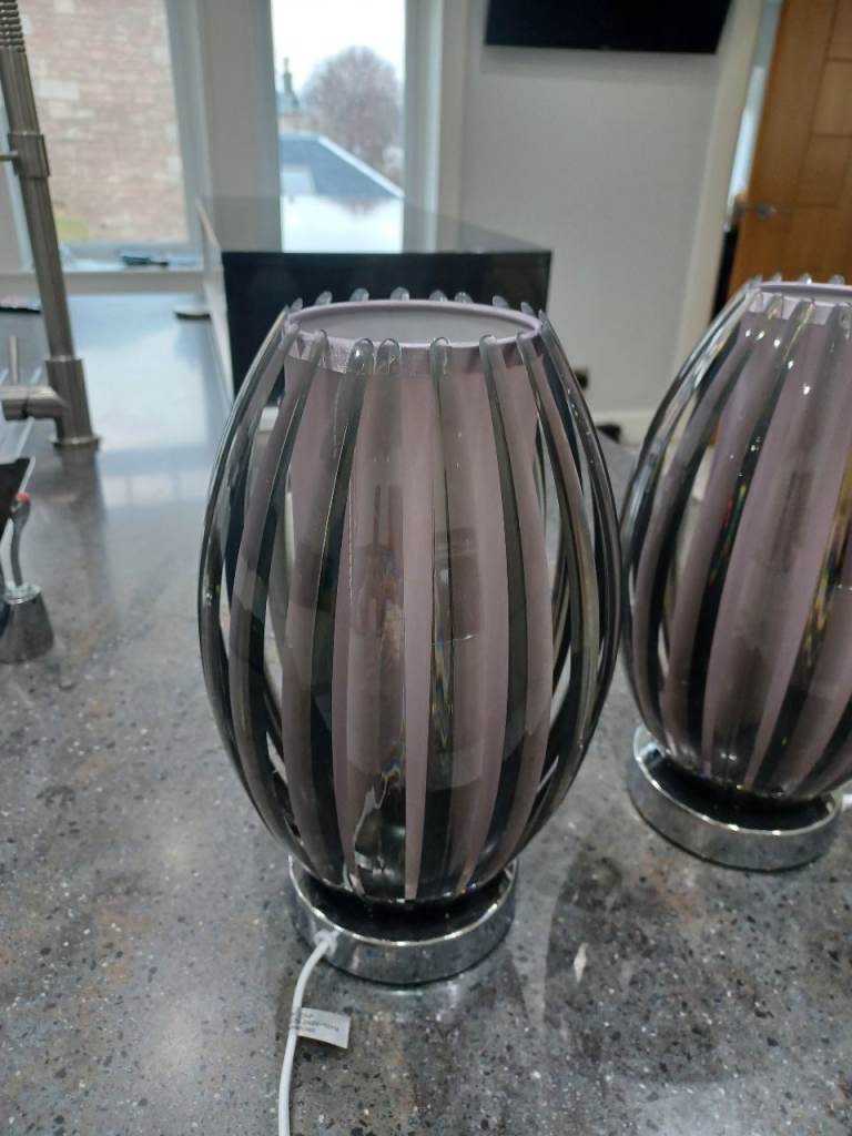 Pair of bedside table lamps