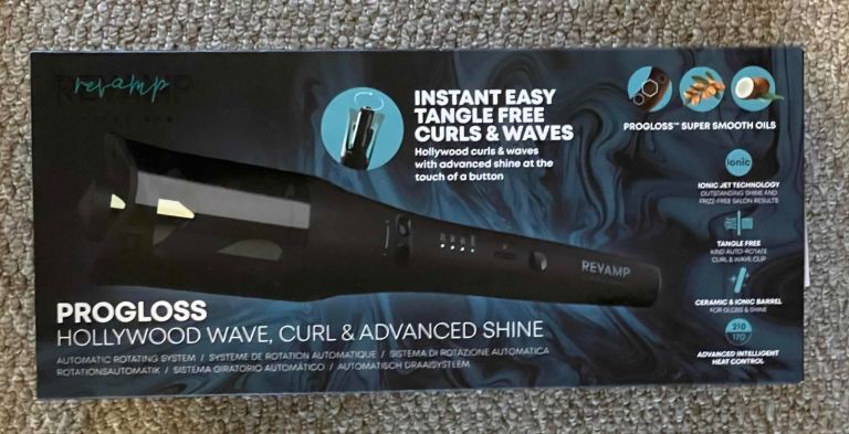 Revamp Progloss Hollywood Wave, Curl & Advanced Shine Automatic Hair Curler- NEW - RRP: £119.99