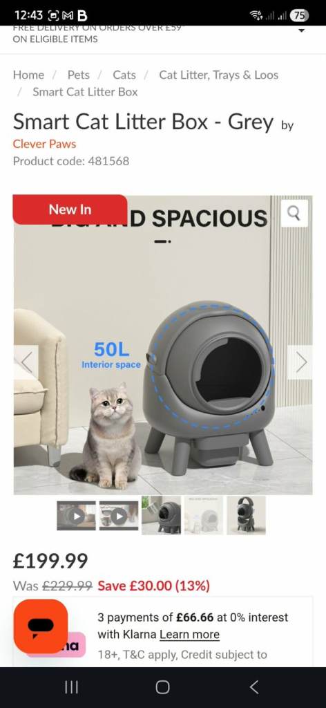 Self cleaning cat litter tray