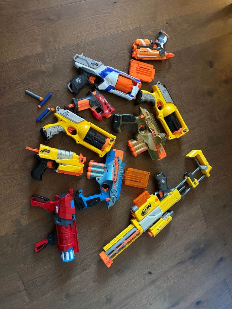 Mixed Nerf & Laser Tag Blaster Bundle – Collection Only (Bracknell RG12)