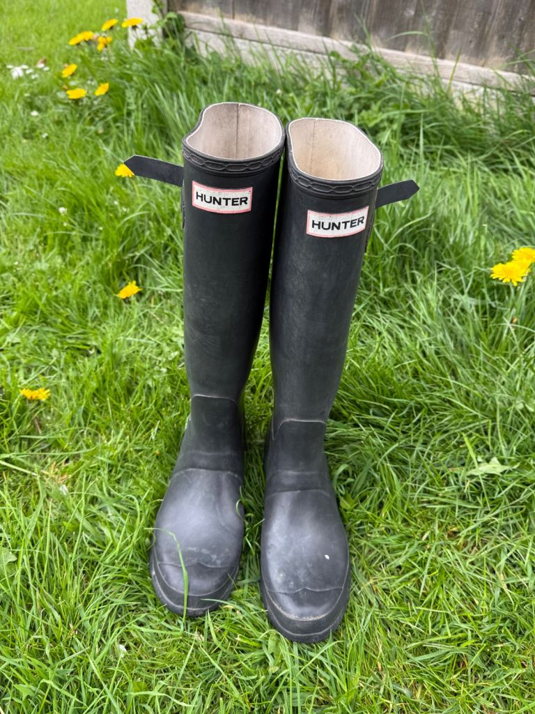 Hunter Wellington Boots Size 7 Uk Good Condition 
