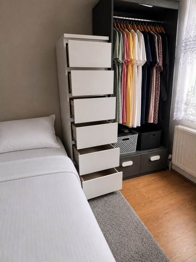 IKEA White 6-Drawer Storage Unit