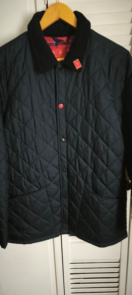 Barbour Lunar Jun Men's Quilted Jacket Navy, Large, Exclusive to Selfridge's 