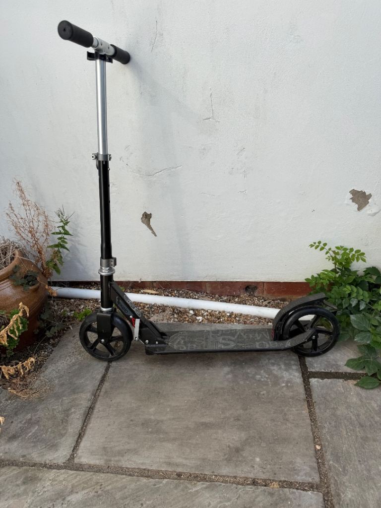 Black Metal Adult Kick Scooter - Good Condition