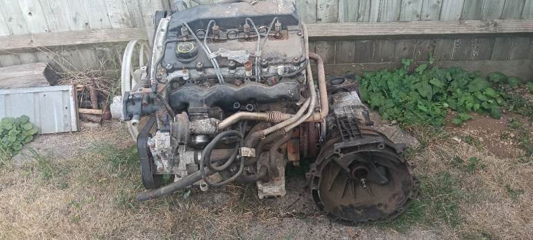 Ford transit mk 6 2.4 engine & gearbox complete 
