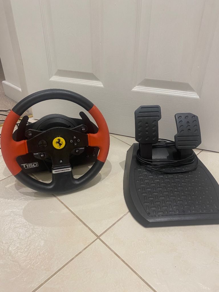 Thrustmaster t150 rs force feedback racing sim wheel and pedals 