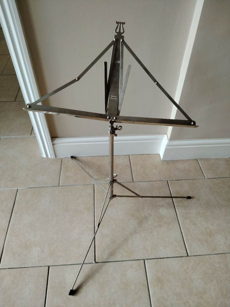 Konig & Meyer 101 sheet music tripod stand folding adjustable nickel-plated